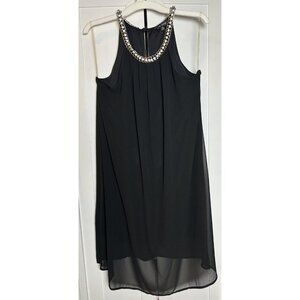 Love Letter Women's Black Chain Halter Neck Sleeveless‎ Dress Size 1X